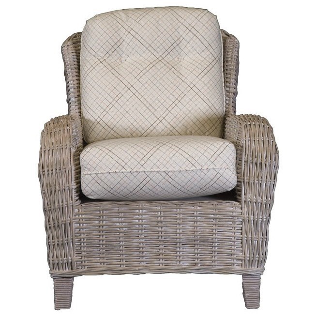 Wicker top accent chairs